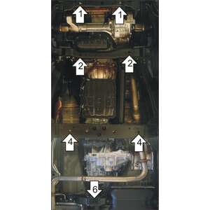 Защита Двигатель, Коробка переключения передач, Раздаточная коробка Nissan Pathfinder ( 2010-2014 ) г. арт: 11413-2