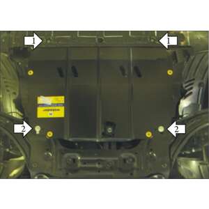 Защита Двигатель, Коробка переключения передач Nissan Qashqai +2 ( 2010-2014 ) г. арт: 01434-4 photo1 Интернет магазин Автоаксессуаров Защита картера, МКПП, АКПП, РК, ТБ (Мотодор)