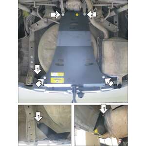 Защита Задний Бампер Nissan X-Trail ( 2010-2015 ) г. арт: 01440-2 photo1 Интернет магазин Автоаксессуаров Защита картера, МКПП, АКПП, РК, ТБ (Мотодор)