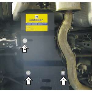 Защита Задний дифференциал Nissan X-Trail ( 2007-2010 ) г. арт: 11405-3 photo1 Интернет магазин Автоаксессуаров Защита картера, МКПП, АКПП, РК, ТБ (Мотодор)