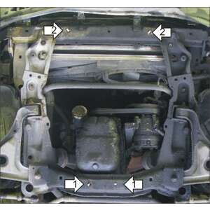 Защита Двигатель Opel Senator ( 1987-1993 ) г. арт: 01512-3 photo2 Интернет магазин Автоаксессуаров Защита картера, МКПП, АКПП, РК, ТБ (Мотодор)