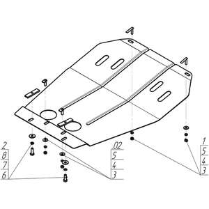 Защита Двигатель Opel Senator ( 1987-1993 ) г. арт: 01512-3 photo3 Интернет магазин Автоаксессуаров Защита картера, МКПП, АКПП, РК, ТБ (Мотодор)
