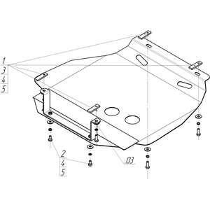 Защита Двигатель; КПП Opel Tigra ( 1994-2000 ) г. арт: 01525 photo3 Интернет магазин Автоаксессуаров Защита картера, МКПП, АКПП, РК, ТБ (Мотодор)