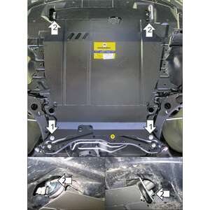 Защита Двигатель, Коробка переключения передач Peugeot 4007 ( 2007-2012 ) г. арт: 71303-4