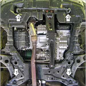 Защита Двигатель, Коробка переключения передач Peugeot 4007 ( 2007-2012 ) г. арт: 71303-4