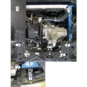 Защита Двигатель; КПП Peugeot Boxer 290 ( 2014-н.в. ) г. арт: 71605 photo2 Интернет магазин Автоаксессуаров Защита картера, МКПП, АКПП, РК, ТБ (Мотодор)