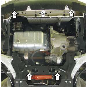 Кликните для увеличения изображения Защита Двигатель, Коробка переключения передач Peugeot Partner Origin ( 2008-2012 ) г. арт: 01603-6