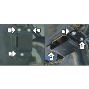 Кликните для увеличения изображения Защита Сайлент-блоки Renault Duster ( 2012-2015 ) г. арт: 151701-3