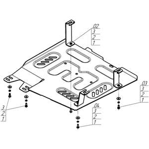 Защита Топливный бак Renault Kaptur ( 2016-2020 ) г. арт: 71713-7
