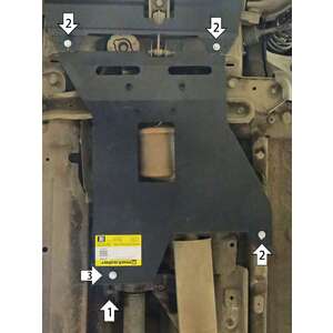 Защита Датчик Renault Kaptur ( 2016-2020 ) г. арт: 01739-5 photo1 Интернет магазин Автоаксессуаров Защита картера, МКПП, АКПП, РК, ТБ (Мотодор)