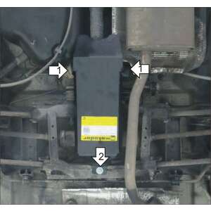 Защита Задний дифференциал Renault Kaptur ( 2016-2020 ) г. арт: 01732-7 photo2 Интернет магазин Автоаксессуаров Защита картера, МКПП, АКПП, РК, ТБ (Мотодор)