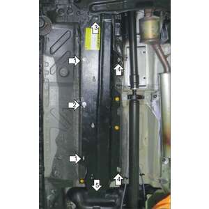 Защита Топливные Трубки Renault Kaptur ( 2016-2020 ) г. арт: 01733-6 photo2 Интернет магазин Автоаксессуаров Защита картера, МКПП, АКПП, РК, ТБ (Мотодор)