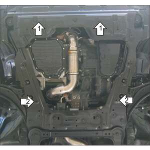 Защита Двигатель, Коробка переключения передач Renault Koleos ( 2013-2017 ) г. арт: 01714-3 photo2 Интернет магазин Автоаксессуаров Защита картера, МКПП, АКПП, РК, ТБ (Мотодор)