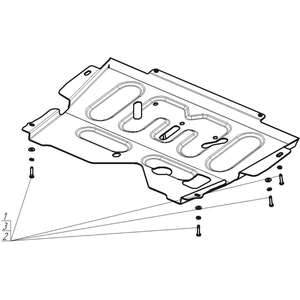 Защита Двигатель, Коробка переключения передач Renault Sandero Stepway ( 2009-2014 ) г. арт: 71706-11 photo3 Интернет магазин Автоаксессуаров Защита картера, МКПП, АКПП, РК, ТБ (Мотодор)