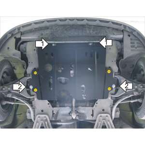 Кликните для увеличения изображения Защита Двигатель, Коробка переключения передач Renault Symbol ( 2006-2008 ) г. арт: 71708-6