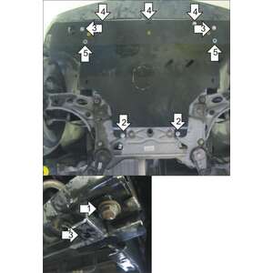 Защита Двигатель, Коробка переключения передач Renault Trafic II ( 2001-2014 ) г. арт: 01529-2