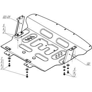 Кликните для увеличения изображения Защита Радиатор, Двигатель Sollers SF1 ( 2025- ) г. арт: 78703