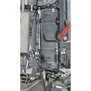 Защита Топливный бак Sollers ST6 ( 2023- ) г. арт: 78304-4 photo2 Интернет магазин Автоаксессуаров Защита картера, МКПП, АКПП, РК, ТБ (Мотодор)