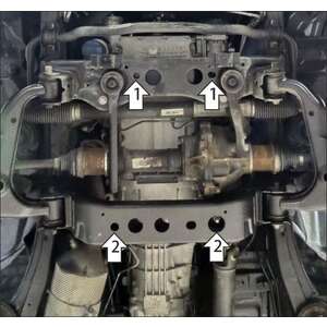 Защита Двигатель, Передний дифференциал Sollers ST6 ( 2023- ) г. арт: 78309-4 photo2 Интернет магазин Автоаксессуаров Защита картера, МКПП, АКПП, РК, ТБ (Мотодор)