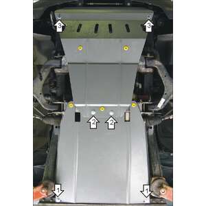 Защита Двигатель, Коробка переключения передач, Радиатор Ssangyong Rexton ( 2012-2015 ) г. арт: 02805-3 photo2 Интернет магазин Автоаксессуаров Защита картера, МКПП, АКПП, РК, ТБ (Мотодор)