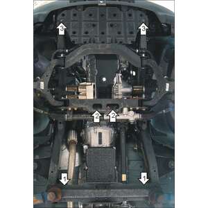 Защита Двигатель, Коробка переключения передач, Радиатор Ssangyong Rexton ( 2012-2015 ) г. арт: 02805-3 photo3 Интернет магазин Автоаксессуаров Защита картера, МКПП, АКПП, РК, ТБ (Мотодор)