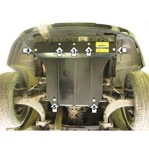 Защита Двигатель, Радиатор Subaru Legacy   ( 1989-1994 ) г. арт: 02203-2