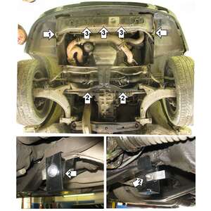 Защита Двигатель, Радиатор Subaru Legacy   ( 1989-1994 ) г. арт: 02203-2