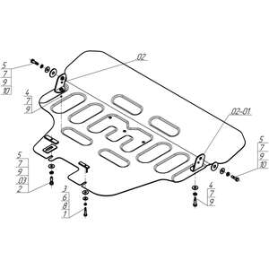 Защита Двигатель Subaru Levorg ( 2020- ) г. арт: 72201-2 photo3 Интернет магазин Автоаксессуаров Защита картера, МКПП, АКПП, РК, ТБ (Мотодор)