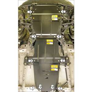 Защита Радиатор, Двигатель, Передний дифференциал, Коробка переключения передач, Раздаточная коробка Suzuki Grand Vitara ( 2008-2012 ) г. арт: 72403-3 photo1 Интернет магазин Автоаксессуаров Защита картера, МКПП, АКПП, РК, ТБ (Мотодор)