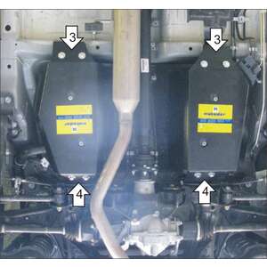 Защита Топливный бак Suzuki Grand Vitara ( 2008-2012 ) г. арт: 12403-3 photo2 Интернет магазин Автоаксессуаров Защита картера, МКПП, АКПП, РК, ТБ (Мотодор)