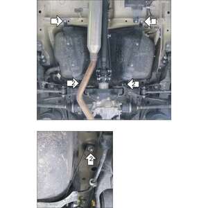 Защита Топливный бак Suzuki Grand Vitara ( 2008-2012 ) г. арт: 12403-3 photo3 Интернет магазин Автоаксессуаров Защита картера, МКПП, АКПП, РК, ТБ (Мотодор)