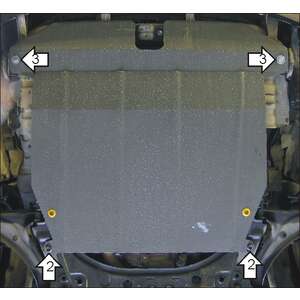 Защита Двигатель, Коробка переключения передач Suzuki Liana ( 2001-2004 ) г. арт: 02405-2