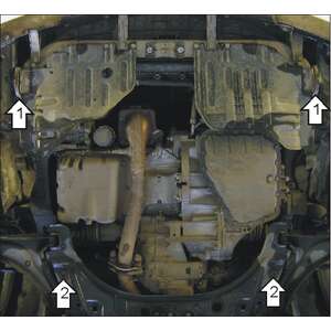 Защита Двигатель, Коробка переключения передач Suzuki Liana ( 2001-2004 ) г. арт: 02405-2