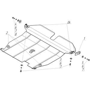 Защита Двигатель, Коробка переключения передач Suzuki Liana ( 2001-2004 ) г. арт: 02405-2