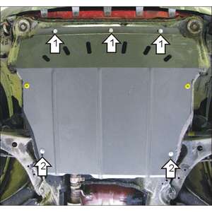 Кликните для увеличения изображения Защита Двигатель, Коробка переключения передач Tagaz C190 ( 2011-2014 ) г. арт: 00924-4
