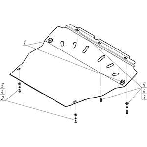 Кликните для увеличения изображения Защита Двигатель, Коробка переключения передач Tagaz C190 ( 2011-2014 ) г. арт: 00924-4