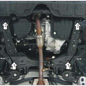 Защита Двигатель; КПП Toyota Camry ( 2006-2011 ) г. арт: 02529 photo2 Интернет магазин Автоаксессуаров Защита картера, МКПП, АКПП, РК, ТБ (Мотодор)
