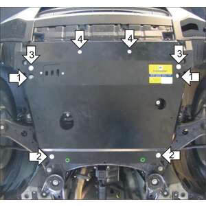 Защита Двигатель, Коробка переключения передач Toyota Highlander ( 2007-2010 ) г. арт: 15003-6 photo1 Интернет магазин Автоаксессуаров Защита картера, МКПП, АКПП, РК, ТБ (Мотодор)