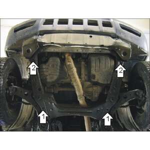 Защита Двигатель, Коробка переключения передач Toyota Highlander ( 2003-2007 ) г. арт: 02539-5