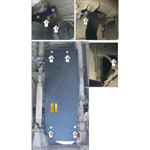 Защита Топливный бак Toyota Hilux ( 2008-2011 ) г. арт: 12513-3 photo1 Интернет магазин Автоаксессуаров Защита картера, МКПП, АКПП, РК, ТБ (Мотодор)