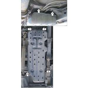 Защита Топливный бак Toyota Hilux ( 2008-2011 ) г. арт: 12513-3 photo2 Интернет магазин Автоаксессуаров Защита картера, МКПП, АКПП, РК, ТБ (Мотодор)