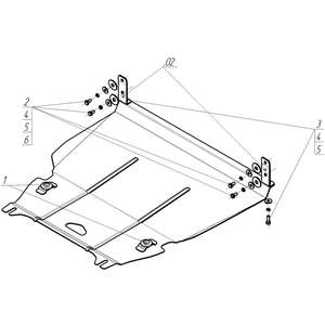 Защита Двигатель, Коробка переключения передач Toyota Ist ( 2002-2007 ) г. арт: 03114-5