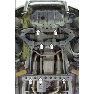 Защита Двигатель, Коробка переключения передач Toyota Land Cruiser 100 ( 1998-2002 ) г. арт: 12507-2