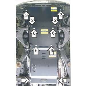 Защита Двигатель, Передний дифференциал, Коробка переключения передач, Радиатор Toyota Land Cruiser 200 ( 2012-2015 ) г. арт: 12522-7 photo1 Интернет магазин Автоаксессуаров Защита картера, МКПП, АКПП, РК, ТБ (Мотодор)