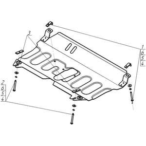 Защита Двигатель, Коробка переключения передач Toyota RAV 4 ( 2010-2013 ) г. арт: 72510-2