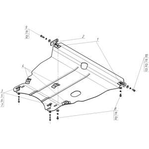 Защита Двигатель, Коробка переключения передач Toyota Spacio ( 2002-2004 ) г. арт: 04002-4