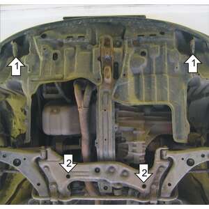 Защита Двигатель, Коробка переключения передач Toyota Sprinter Carib ( 1995-2001 ) г. арт: 02510-2