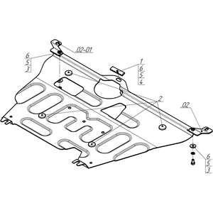 Защита Двигатель, Коробка переключения передач Toyota Verso ( 2009-2012 ) г. арт: 72509-4