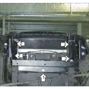 Защита Рулевые тяги UAZ Pickup ( 2009-2015 ) г. арт: 16506-7 photo2 Интернет магазин Автоаксессуаров Защита картера, МКПП, АКПП, РК, ТБ (Мотодор)