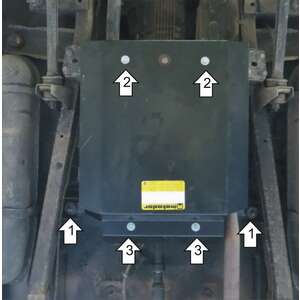 Защита Раздаточная коробка UAZ Pickup ( 2009-2015 ) г. арт: 16505-6